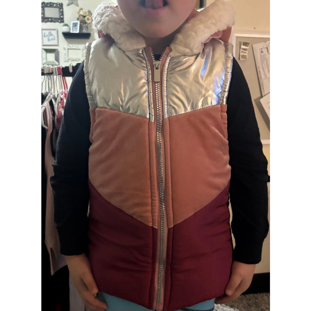 Satin Flowers Vest